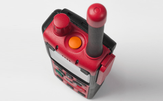 Sepura STP8x ATEX Handfunkgerät von oben Detailansicht